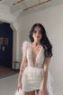 Mini wedding dress